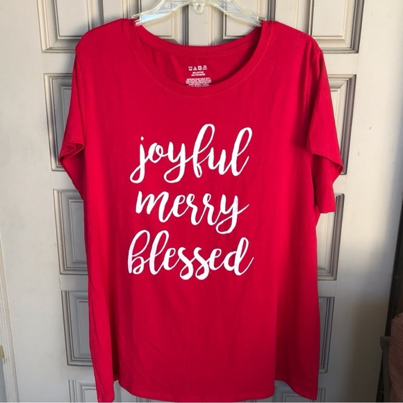 Christmas in Summer Christmas Tee SzXXL Red Short Sleeves NWOT - Picture 3 of 8